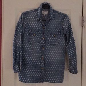 Current/Elliott Denim Button Down Shirt / Size 0